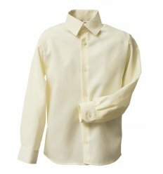 Рубашка Тренд с длинным рукавом молочная с фактурой (косичка)