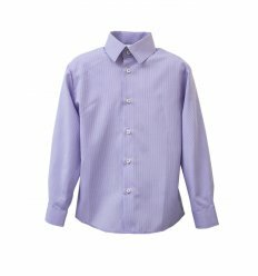 Рубашка Тренд с длинным рукавом фиолетовая с фактурой (полоска)