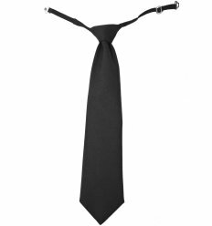 Краватка Bebepa Standard 110.03.00 на гумці із застібкою чорна
