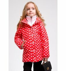 Детская куртка "Деми" красного цвета