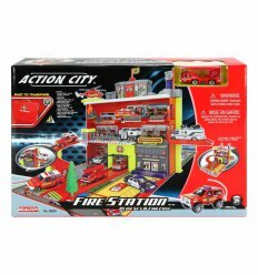 Игровой набор Пожарная станция 3-и уровня с машиной
