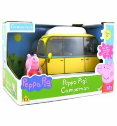 Игровой набор Peppa - ВЕСЕЛЫЙ КЕМПИНГ (автобус, фигурка Пеппы)