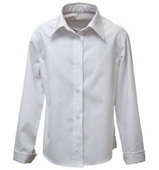 Блузка Школьная длинный рукав белый
