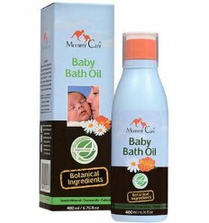 Мигдальне масло для купання немовлят з ромашкою, органич. календулою і лавандою (400 мл)