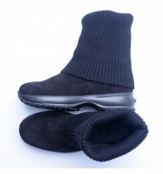Ботинки Hogan Junior черного цвета