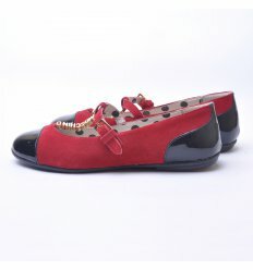 Туфли Moshcino красные с черным