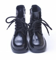 Ботинки Cult кожа черного цвета