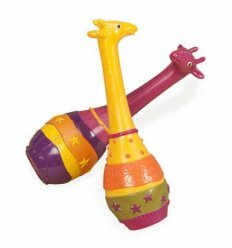 Музыкальная игрушка серии ДЖУНГЛИ набор маракасов ДВА ЖИРАФА