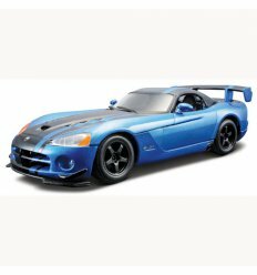 Авто-конструктор - DODGE VIPER SRT10 ACR (2008) (голубой металлик, 1:24)