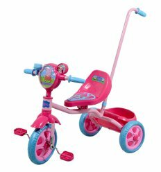 Велосипед детский 3-х колесный лицензионный - PEPPA (ручка, масс. сид, звонок, корзина, пропеллер)