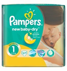 Подгузники Pampers 1 newborn от 2 5кг 27 шт