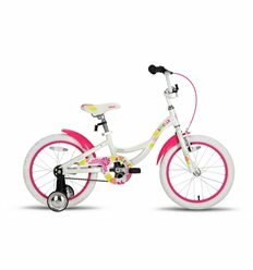 Велосипед 18'' PRIDE AMELIA бело-розовый глянцевый 2015