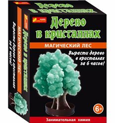 Занимательная химия: Магический лес. Дерево в кристаллах (зеленое)