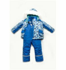 Зимний детский костюм-комбинезон для мальчика "Geometry new"