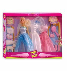 Стиль принцессы, набор с куклой 28 см, блондинка, Ася