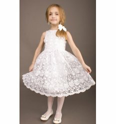 Платье "Ваниль" белого цвета
