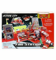 Игровой набор Пожарная станция 2-а уровня с машиной