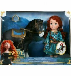 Кукла-малышка Мерида с лошадкой серии Дисней-Принцессы.
