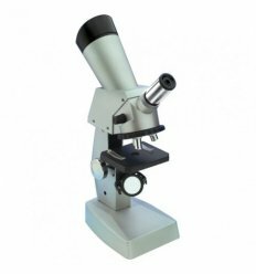 Микроскоп с оптическими линзами (проектор, увеличение в 100, 300, 400 раз).