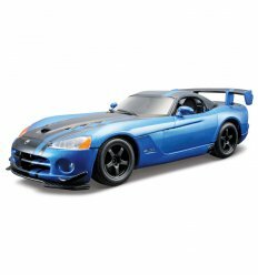 Авто-конструктор - DODGE VIPER SRT10 ACR (2008) (голубой металлик, 1:24)