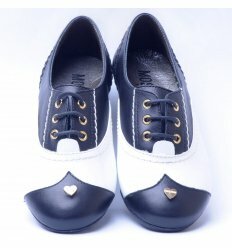 Туфлі MOSCHINO чорно-білого кольору
