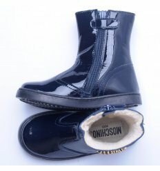 Ботинки Moschino синего цвета