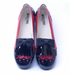 Туфли Moschino красного цвета со вставками