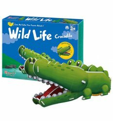 Трехмерная головоломка-конструктор 'Дикие животные: крокодил'