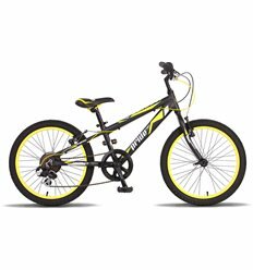 Велосипед 20'' PRIDE JOHNNY черно-жёлтый матовый 2015