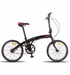 Велосипед 20'' PRIDE MINI 3sp черно-красный матовый 2015